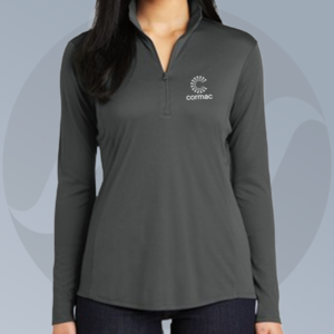 Cormac Ladies PosiCharge Competitor Quarter-Zip - Grey